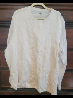 Fur-fronted White Long Sleeve Tee with Blind Mouse Costume Accessories
